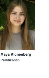 Maya Klünenberg Praktikantin